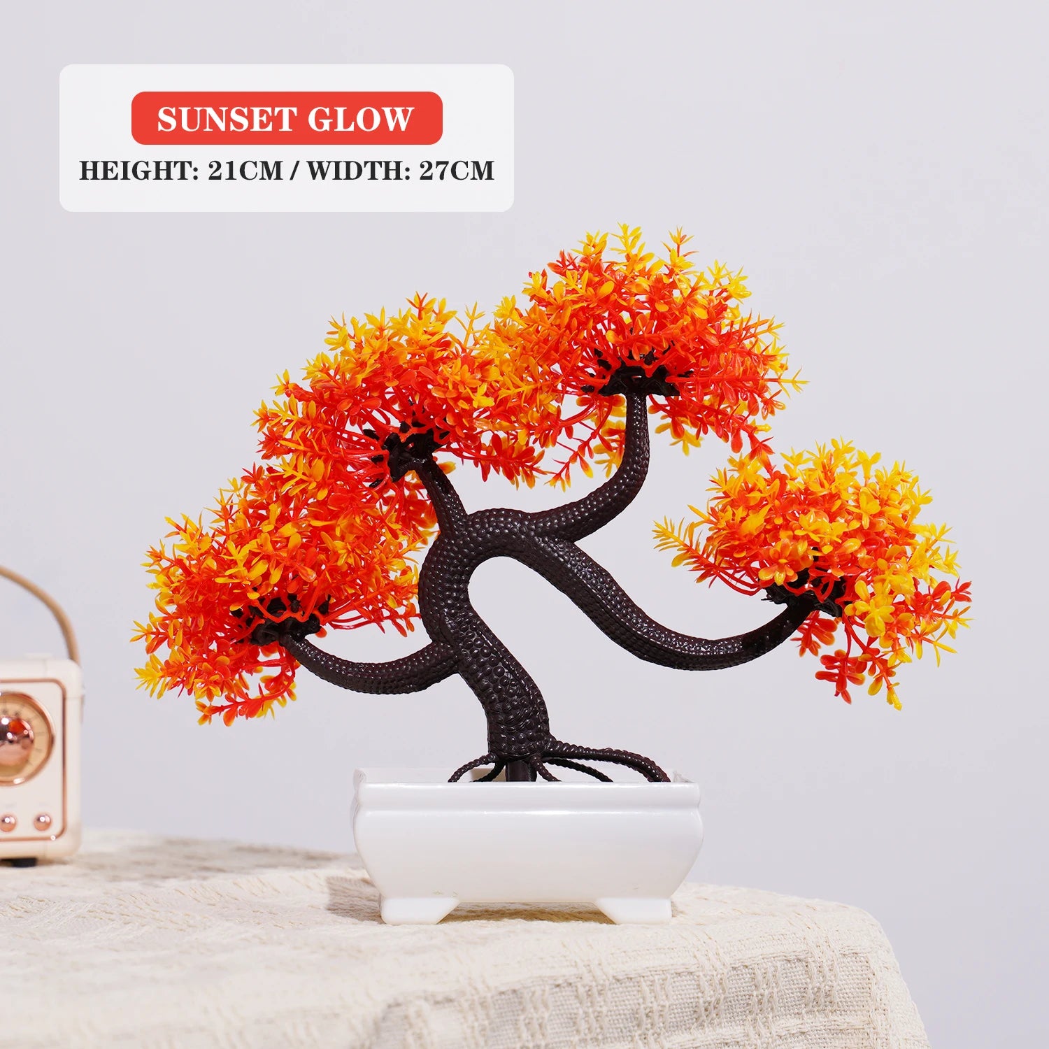 Artificial Plants Bonsai Small Tree Simulation Pot Plants Fake Flowers Table Potted Ornaments for Hotel Garden Home Decor Planta