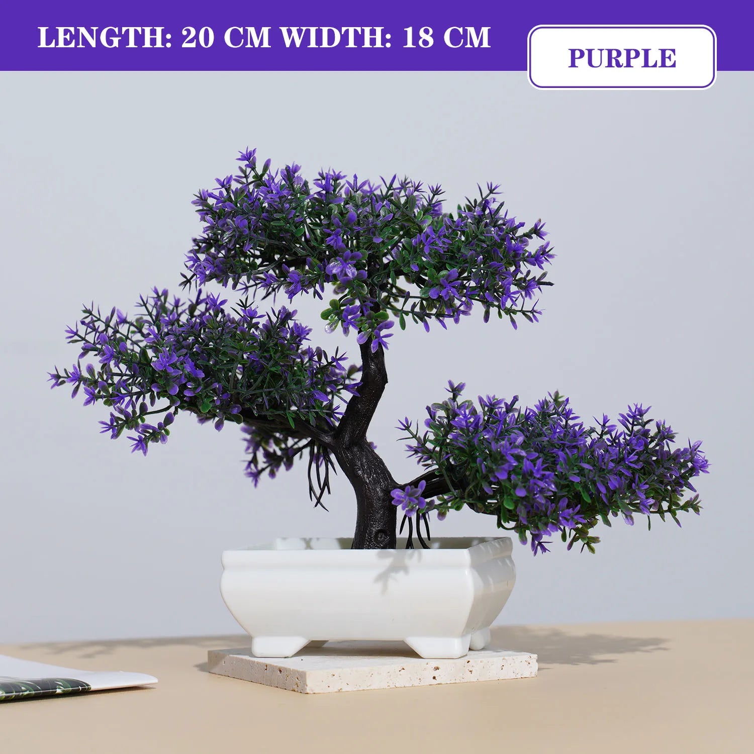 Artificial Plants Bonsai Small Tree Simulation Pot Plants Fake Flowers Table Potted Ornaments for Hotel Garden Home Decor Planta