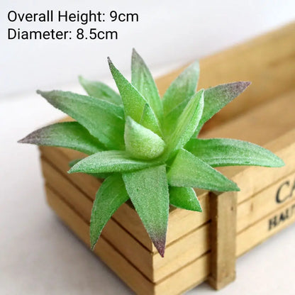 Green Flocking Artificial Succulents Plants Home Garden Decoration Flower Arrangement Bathroom Accessories Planta Artificial
