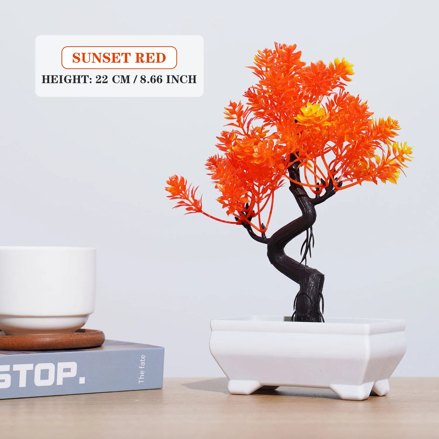 Artificial Plants Bonsai Small Tree Simulation Pot Plants Fake Flowers Table Potted Ornaments for Hotel Garden Home Decor Planta