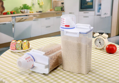 Grain Storage Container with Cup