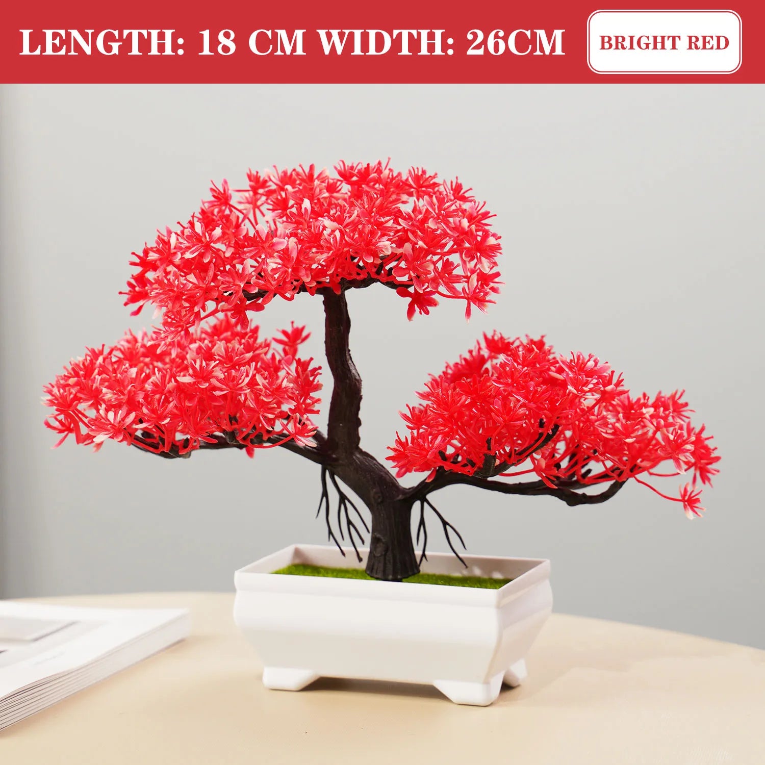 Artificial Plants Bonsai Small Tree Simulation Pot Plants Fake Flowers Table Potted Ornaments for Hotel Garden Home Decor Planta