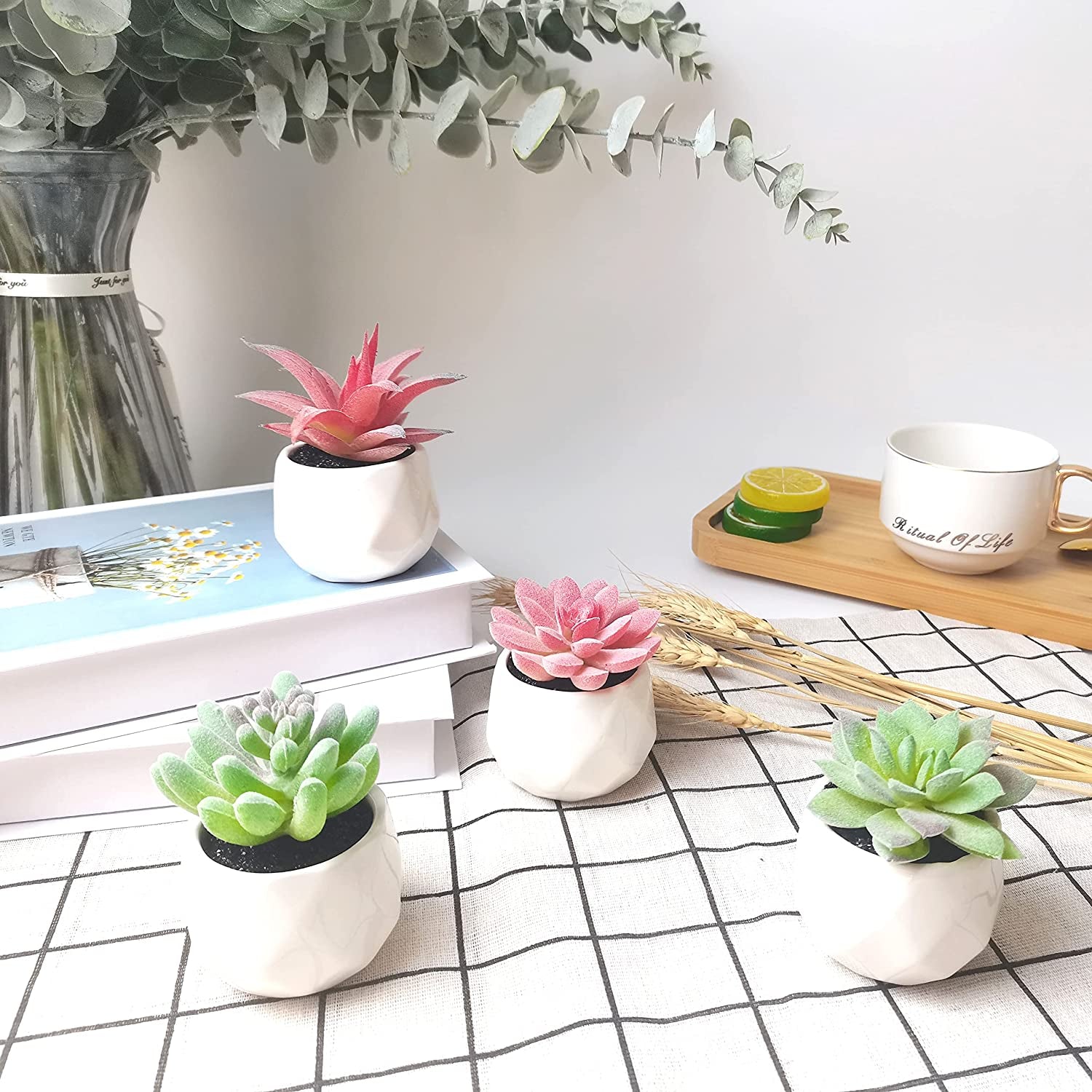 Suculentas Artificiales Macetas Plantas Artificiales Realistas En Macetas Nueva