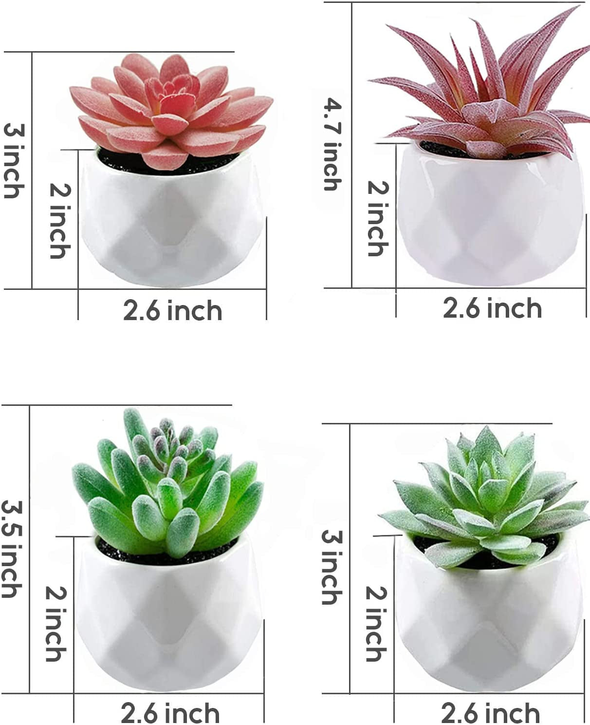 Suculentas Artificiales Macetas Plantas Artificiales Realistas En Macetas Nueva